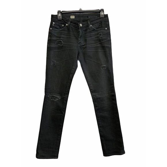 Adriano Goldschmied Womens Jeans size 27 Premiere Skinny Leg Distressed Gray - Picture 1 of 12